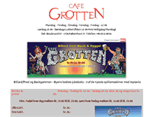 Tablet Screenshot of cafegrotten.dk